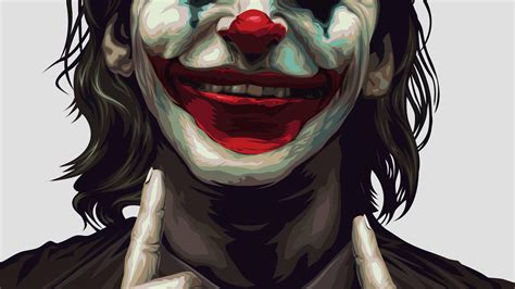This wallpaper symbolizes the iconic line of the joker in the shape of the master criminal himself. Download 1920x1080 Joker 2019, Artwork, Creepy Smile ...
