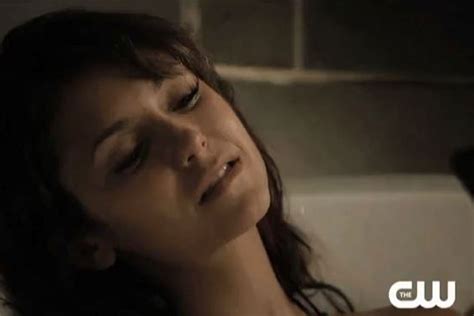 Vampire Diaries Sneak Peek Nina Dobrevs Sexy Bubble Bath With