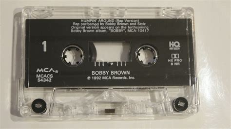 Bobby Brown Humpin Around Single Cassette Tape Rap Hip Hop CAS Cassettes