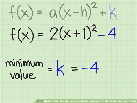 How to find the maximum value of a quadratic function? Find The Equation Of Quadratic Function F Calculator ...