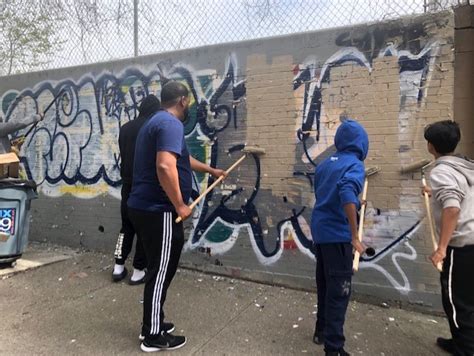 Nypd 43rd Precinct On Twitter Graffiti Clean Up Special Thanks To