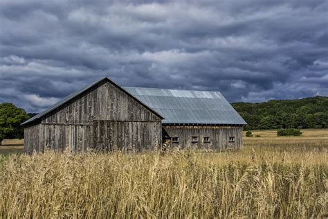 Barn On M 22 With An Angry Sky Photograph By Gej Jones Fine Art America