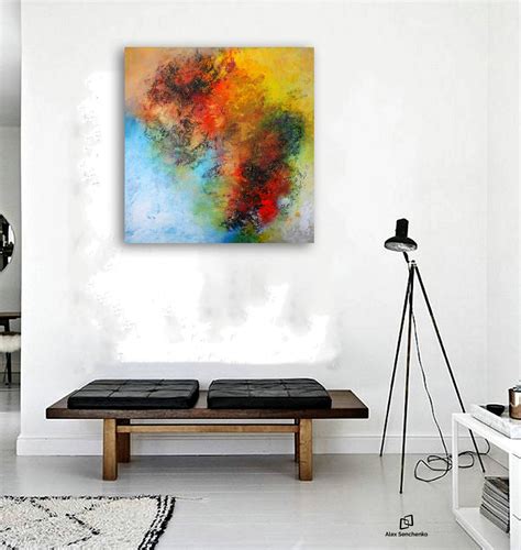 Large Abstract Painting By Alex Senchenko Contemporary Art Modern
