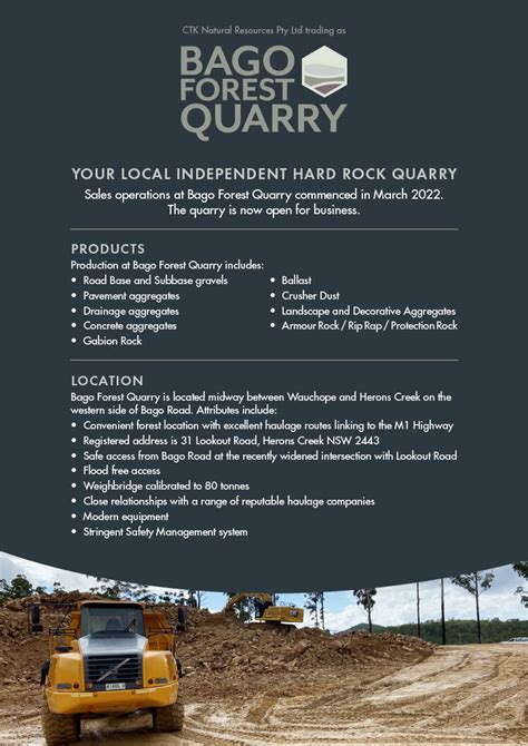 Bago Forest Quarry New South Wales