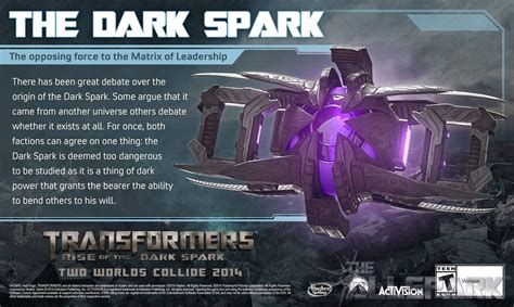 Maybe you would like to learn more about one of these? The Dark Spark | Transformers: The Games Wiki | FANDOM powered by Wikia
