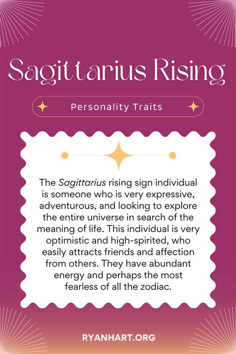 Sagittarius Rising Sign And Ascendant Personality Traits Ryan Hart