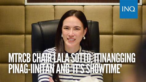 mtrcb chair lala sotto itinangging pinag iinitan ang it s showtime youtube