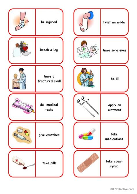 Emergency Situations Dominoes English Esl Worksheets Pdf And Doc