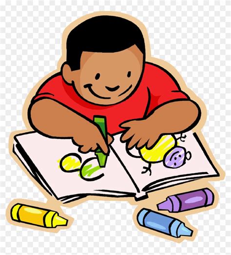Child Coloring Clipart