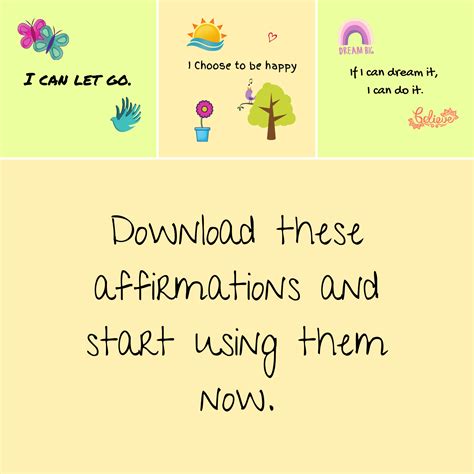 Printable Positive Affirmation Cards For Teens