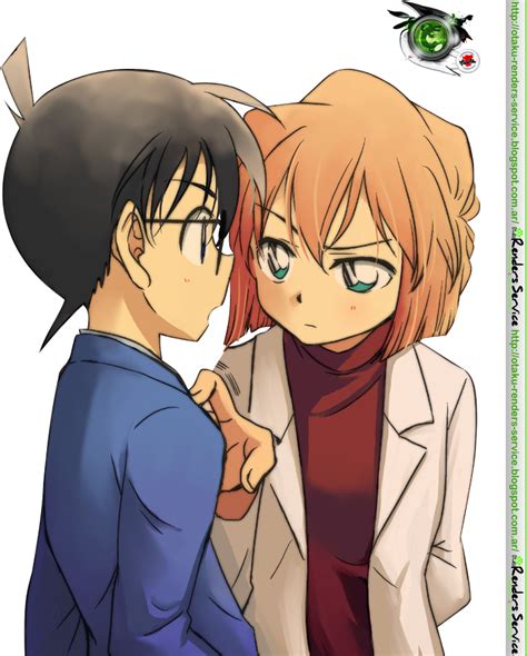 Detective Conan Conan Haibara Ai Cute Render Ors Anime Renders