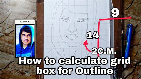 How To Draw Outline Using Grid Method Step By Step Desi Gamer Amit