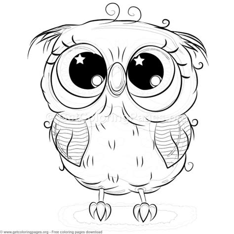 19 Cute Owl Coloring Pages Free Instant Download Coloring