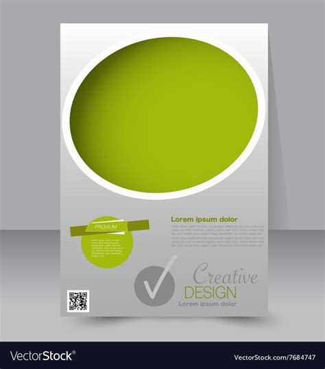 Brochure Design Flyer Template Editable A4 Poster Vector Image