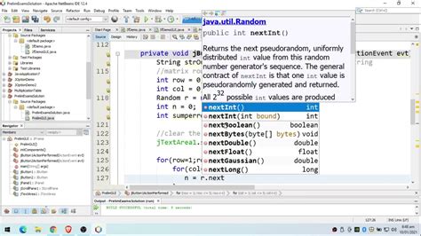 Java Solution Generate Matrix Of Random Integers And Display Sum Per