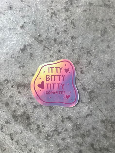 Itty Bitty Titty Committee Sticker Etsy