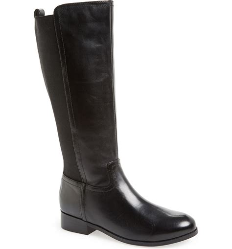 Trotters Signature Lucia Leather Riding Boot Wide Calf Women