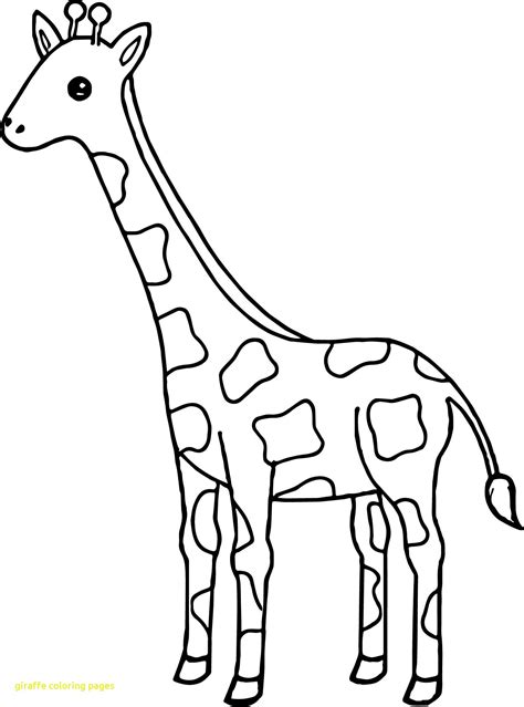 Giraffe Coloring Pages At Getdrawings Free Download