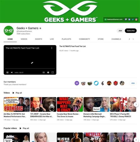Best Geek Channels On Youtube Interested Videos