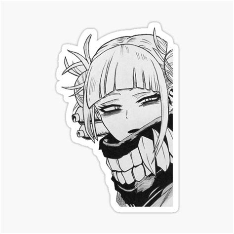 Toga Himiko Stickers Anime Printables Black And White Stickers