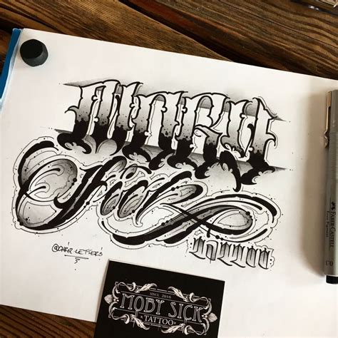 Moby Sick Tattoo Swiss Tattoo Lettering Fonts Hand Lettering