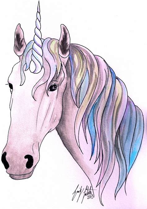 25 Realistic Unicorn Drawing Rafacaturrofiasih