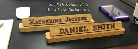 Whether it is for your desk, cubical or office door, quality nameplates help. Name Plates - Wooden Desk Nameplates