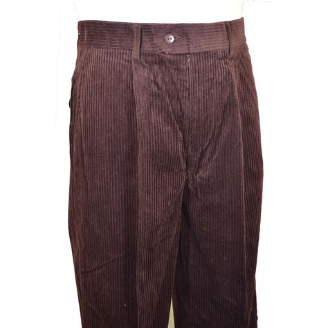 Bagazio Mens Brown Corduroy Pants Brown Corduroy Slacks For Men