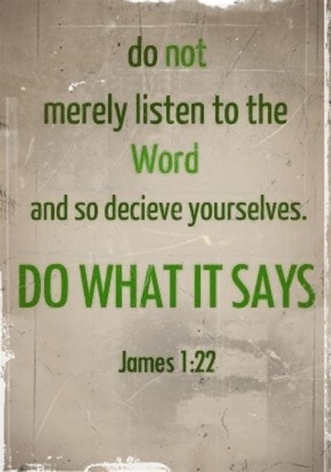 The Living — James 122 Niv Do Not Merely Listen To The