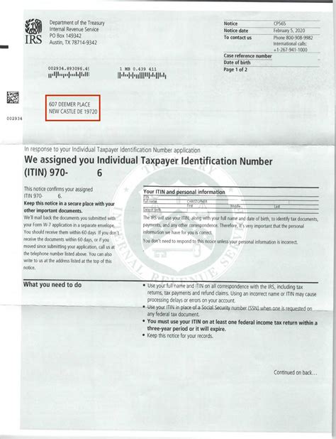 Itin To Ssn Change Sample Letter
