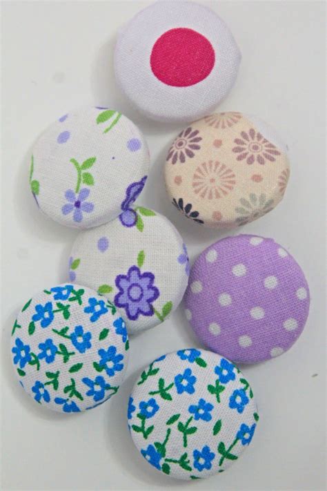 Fabric Covered Buttons Tutorial Without A Cover Button Kit