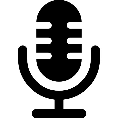 Microphone voice interface symbol - Free interface icons