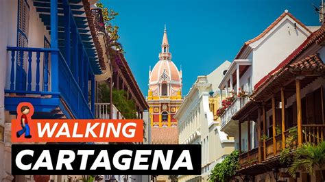 ⁴ᴷ Walk The World Colombia Cartagena Immersive Walk Of Old Walled
