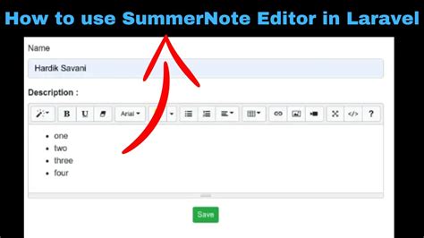 Upload Data In Laravel Using Summernote Editor With Image Youtube
