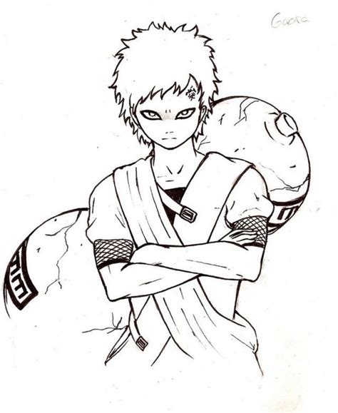 Gaara Coloring Pages Clip Art Library
