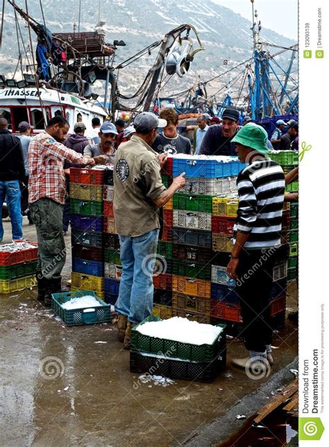 African Fish Wholesale Market For Small Fry Fish Editorial Stock Image