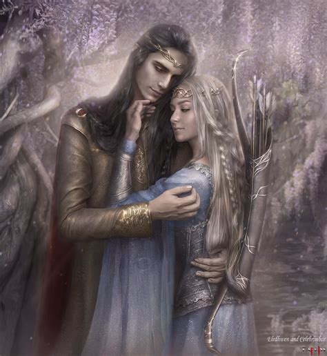 Celebrimbor And Eledhwen By Kaprriss On DeviantArt Shadow Of Mordor
