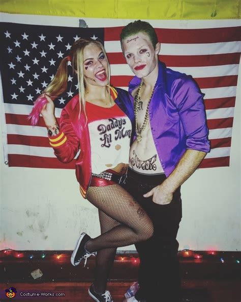 Suicide Squad Harley Quinn And Joker Couple Costume Diy Costumes