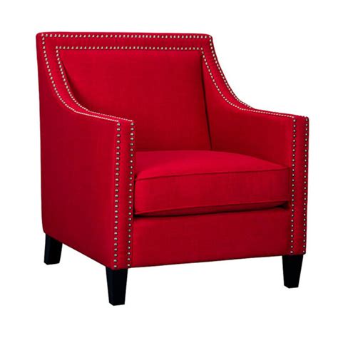 Red Erica Upholstered Chair At Home