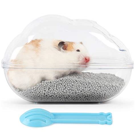 Bucatstate Sand Bath Container For Hamster Large Transparent Hamster