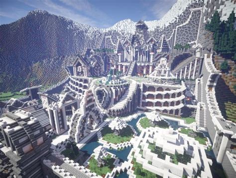 Minecraft Mountain Castle Map Honfab