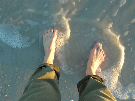 Barefoot On A Beach Free Stock Photo Public Domain Pictures