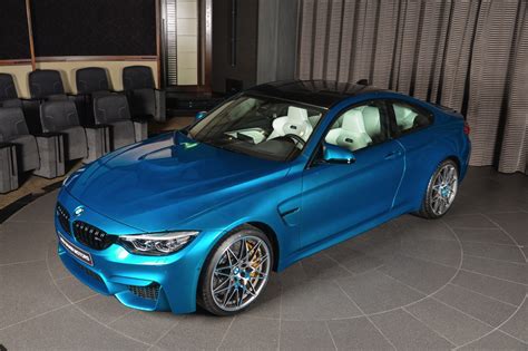 The bmw m4 dtm competes in the deutsche tourenwagen masters since 2014. This BMW M4 Individual Atlantis Blue is simply stunning