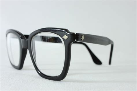 U S Military Issued Glasses Vintage Black Frame Glasses Etsy Black
