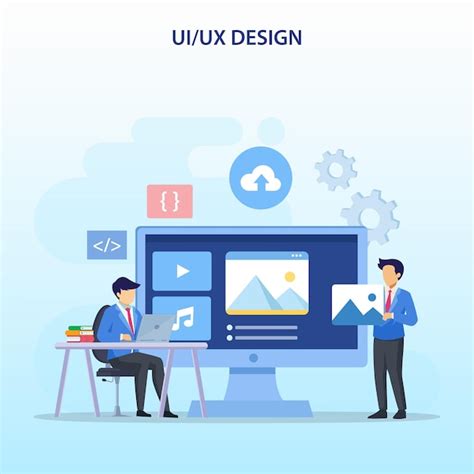 Premium Vector Ui Ux Design Concept Creating An Application Design