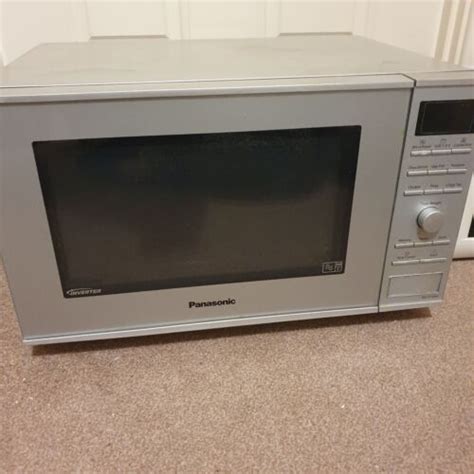 Panasonic Nn Cf760m Flatbed Microwave Oven Silver Ebay