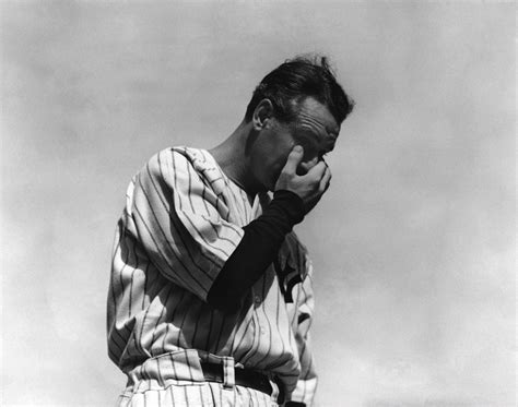 Lou Gehrig After Giving His Famous Luckiest Man On The Face Of The Earth Speech 4 July 1939