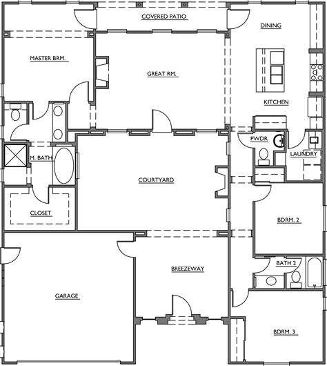 10 Courtyard Home Floor Plans Images Sukses