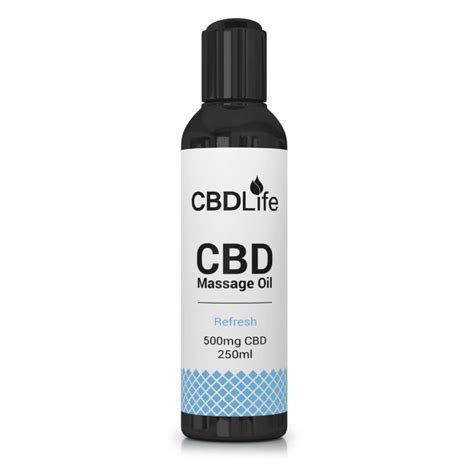 Cbd Massage Oil 500mg 250ml Cbdlifeuk™