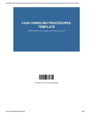 Cash Handling Procedures Template By KimberlyLaws3049 Issuu